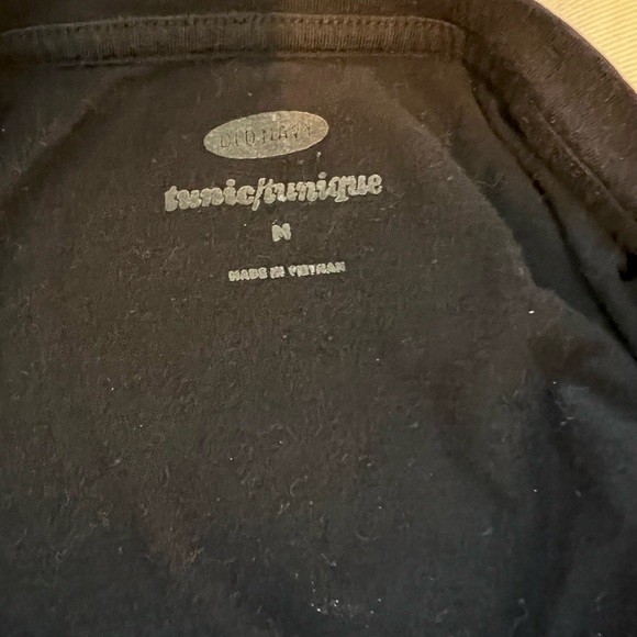 Old Navy Black High Low Short Sleeve Slit T shirt tunic tee - Picture 5 of 5